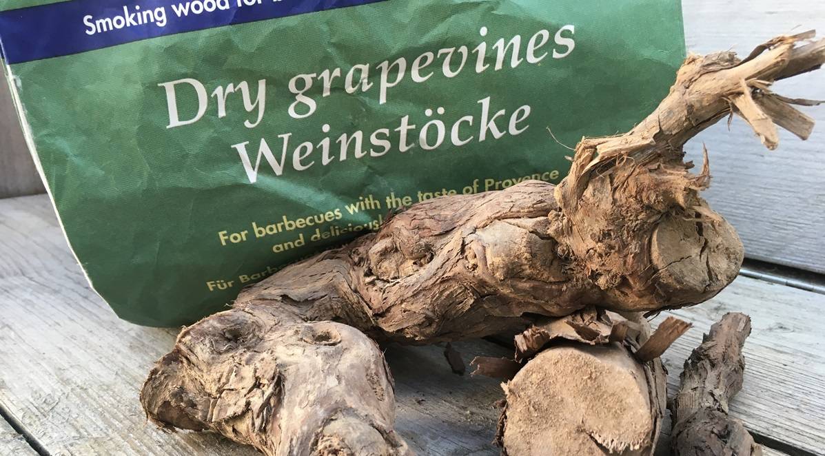 Rookhout? Probeer eens oude wijnranken!