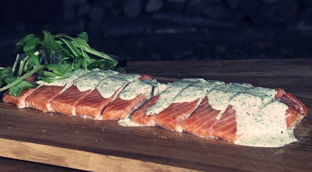 Räucher-Lachs mit Honig Dillenkrau Mayonnaise by Ralph de Kok.