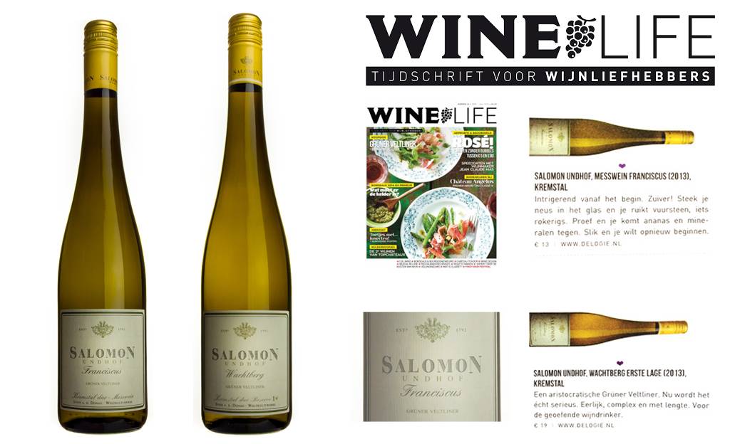 Winelife over onze Grüner Veltliner van Salomon Undhof