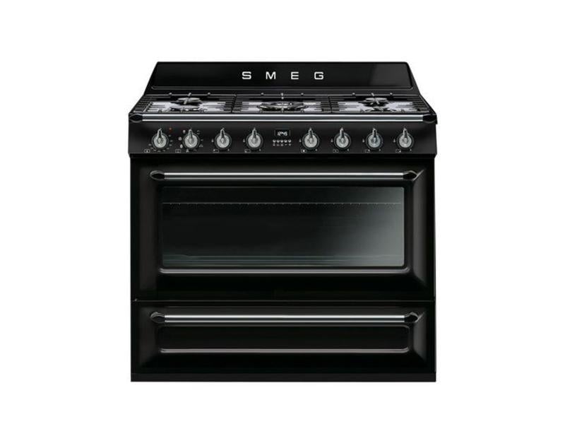 Br /> smeg fornuis zwart tr90nnl