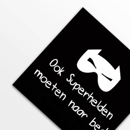 Canvas zwart wit voor de babykamer of kinderkamer