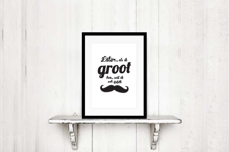 poster-kinderkamer-snor