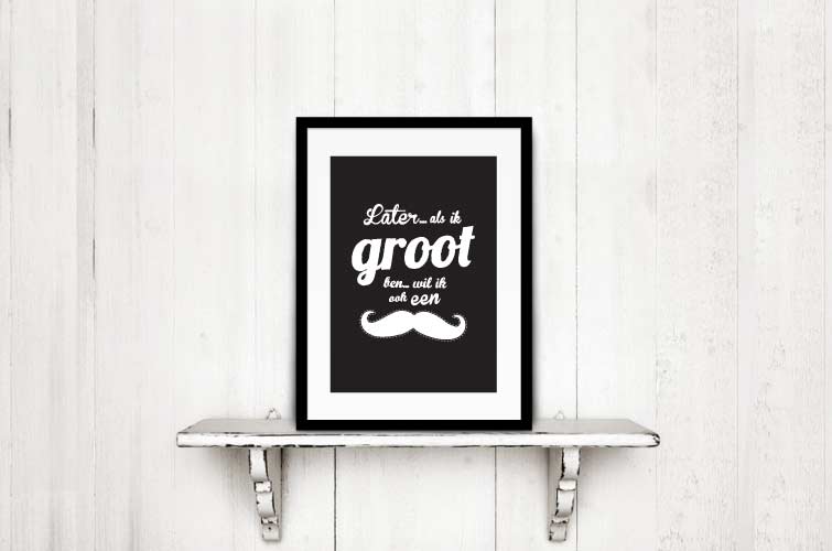 poster kinderkamer later als ik groot ben