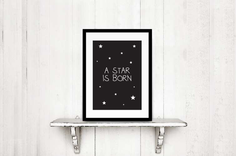 poster-kinderkamer a star is born