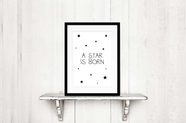 poster kinderkamer star is born