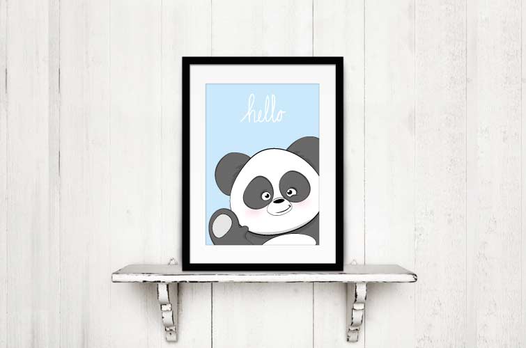 poster kinderkamer panda