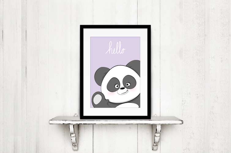 poster kinderkamer panda