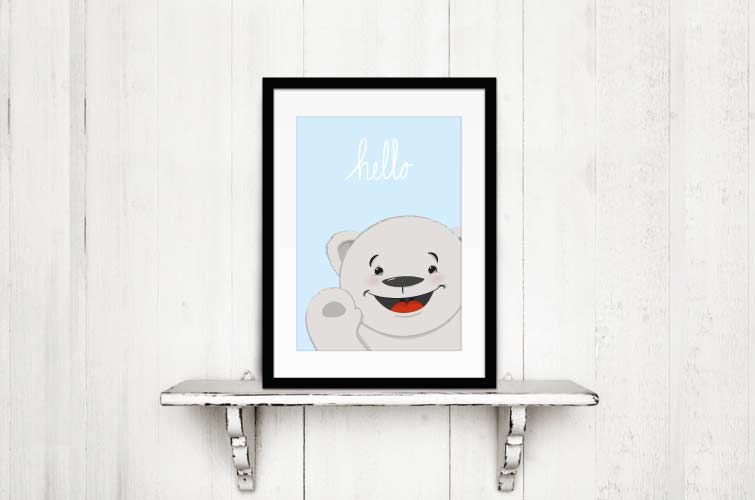 poster babykamer