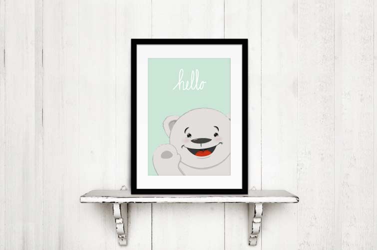 poster babykamer