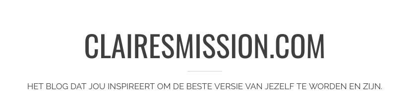 BLOG | Claire's Mission