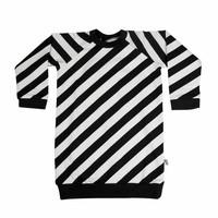 thumb-CarlijnQ Sweater Jurk 'Electric Zebra'-1