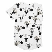 thumb-CarlijnQ T-shirt Muscle Man Back Drop-2