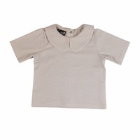 CarlijnQ Basic Collar T-shirt Zandkleur