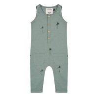 Little Indians Jumpsuit Palm Trees Zacht Groen