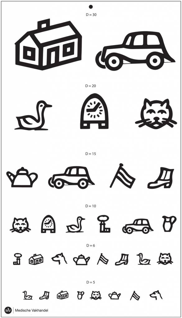 eye chart symbols for children medische vakhandel