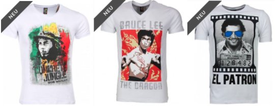 Bedruckte T-Shirts für Herren, die eine Geschichte erzählen