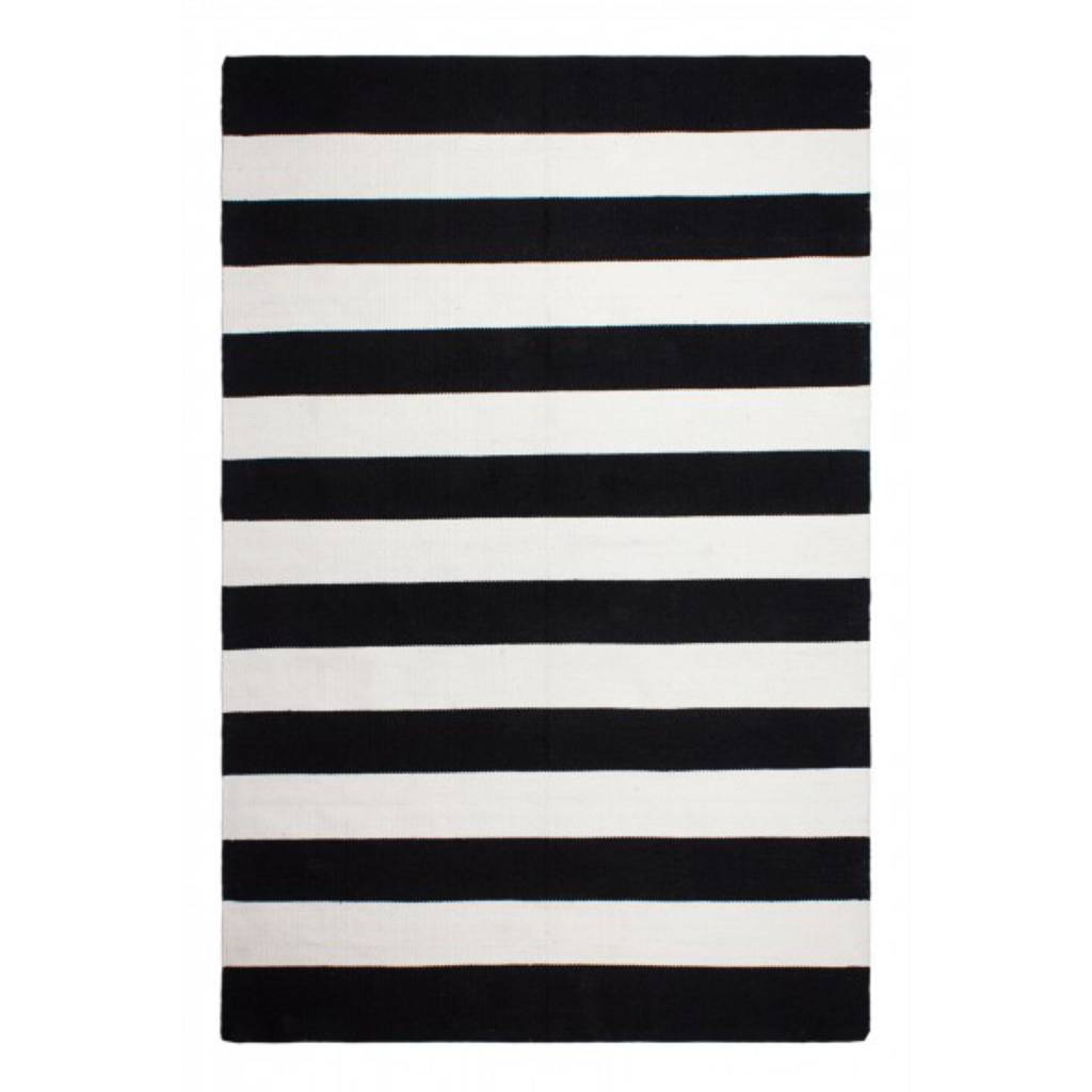Recycled Black White Striped Rug Nantucket Bersama - recycled black white striped rug nantucket bersama -