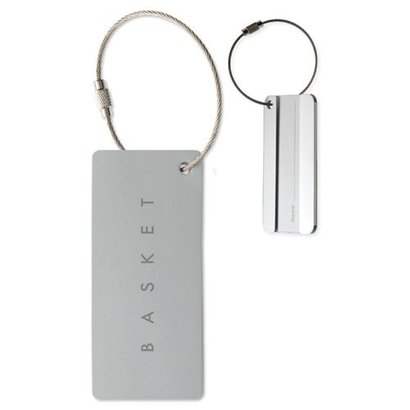 Alu bagagelabel rechthoek