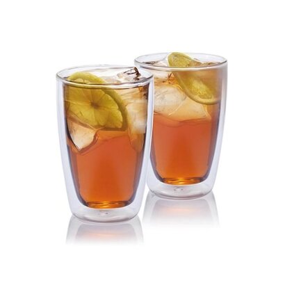 2-delige theeglazenset, wit