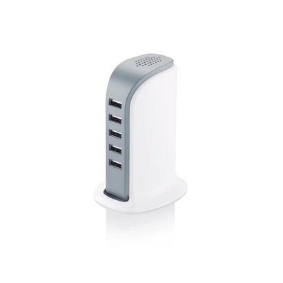 6A -5 poort USB oplaadstation, wit