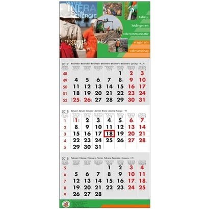 3 maand kalender standaard