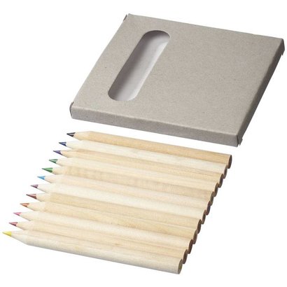 12 delige potloden set, naturel