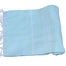 Hamamdoek 100%katoen 100x180cm Licht turquoise