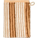Cawö Cawo Delight Gant de toilette Streifen 16x22 caramel