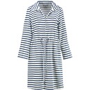 Cawö Cawö Peignoir femme court avec cordon tunnel et fermeture à glissière 6597 Navy 36