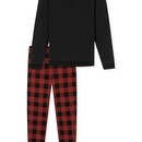 Schiesser Schiesser Pyjama long noir 180445 56/XXL