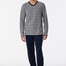 Schiesser Schiesser Pyjama Long grey melange 180278 54/XL
