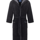 Morgenstern Peignoir à capuche Morgenstern pour homme Daniel chrome noir/essence Taille XL