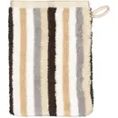 Cawö Cawo Shades Rayures Gant de toilette 16x22 sable