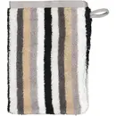 Cawö Cawo Shades Rayures Gant de toilette 16x22 pierre