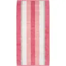 Cawö Cawo Noblesse Stripes Serviette d'invité 30x50 vieux rose