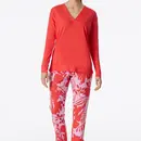 Schiesser Schiesser Pyjama Long rouge 181246 44/XXL