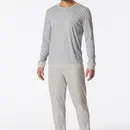 Schiesser Schiesser Pyjama Long grey melange 181172 52/L