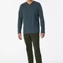 Schiesser Schiesser Pyjama long pétrole 180258 58/3XL