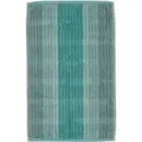 Cawö Cawö Cashmere Streifen Serviette de bain pour invités Menthe 30x50