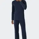 Schiesser Schiesser Pyjama Long dark blue 178116 54/XL