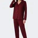 Schiesser Schiesser Pyjama Long 178056 wine red 46/3XL