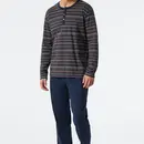 Schiesser Schiesser Pyjama Long dark grey mel. 178104 48/S