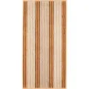 Cawö Cawo Delight Streifen Douchelaken 70x140 caramel