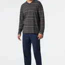 Schiesser Schiesser Pyjama Long dark grey mel. 178103 56/XXL