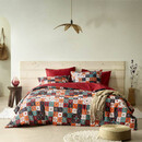 De Witte Lietaer La housse de couette De Witte Lietear Ankara Red Dahlia 200x200/220