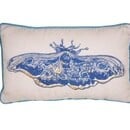 Beddinghouse Beddinghouse x Van Gogh Museum Paon de Bonne Nuit Coussin Décoratif Bleu 30x50 cm