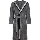 Cawö Cawo Heren Home Badjas met Capuchon 50 5841 natuur-zwart