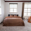 Kayori Kayori Fusu Housse de Couette Satin de Coton 140x200/220 Terra