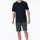 Schiesser Schiesser Pyjama Short nightblue 181157 52/L