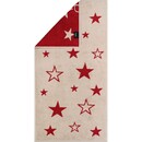 Cawö Cawo Édition de Noël 792 Étoiles Serviette rouge